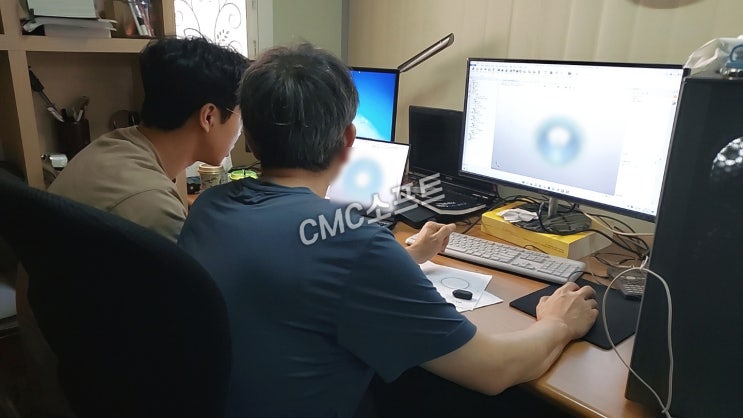  창원 A업체 3축 가공 교육 진행