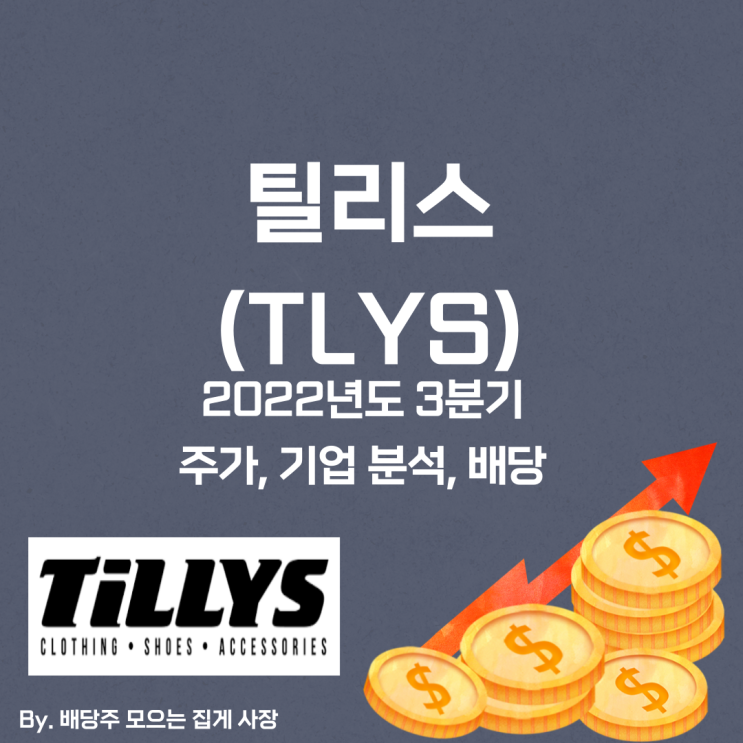 [틸리스] 2022년도 3분기 TLYS, TLYS 주가, TLYS 주식, 기업 분석, 배당 지급일, 배당락일, 배당 성향, 배당 수익률, 배당 성장률