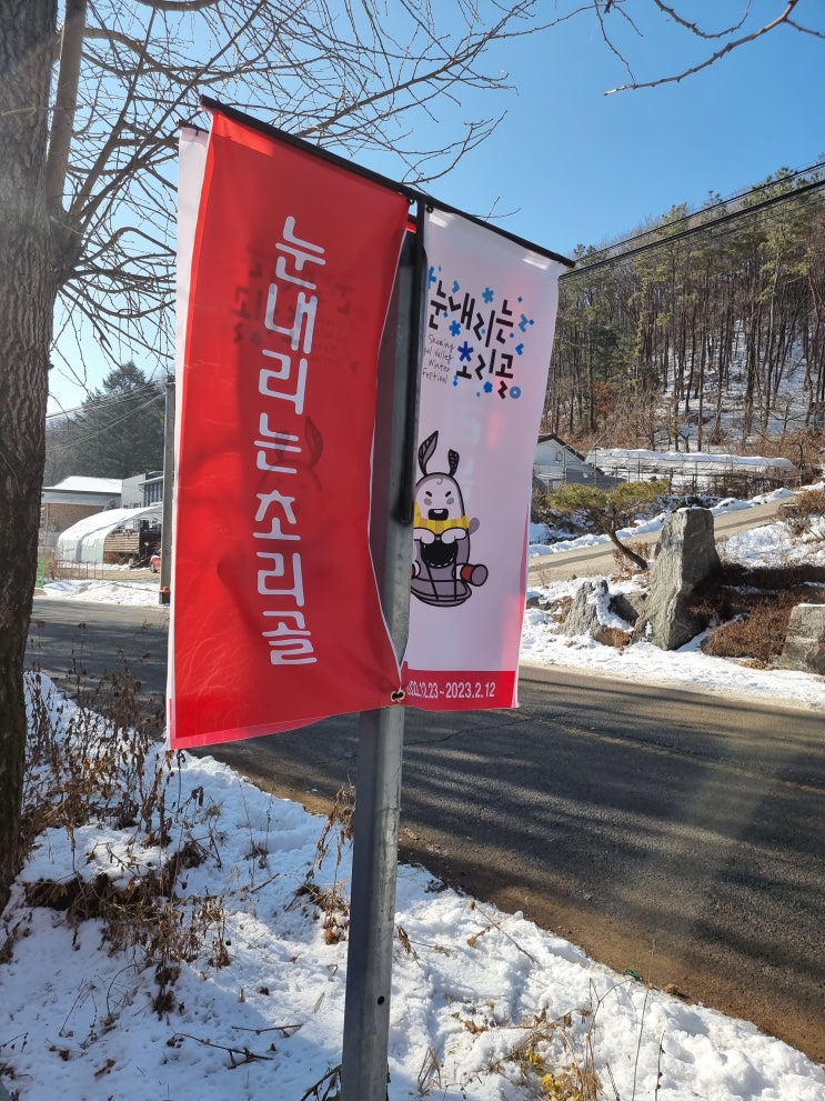  초리골 눈썰매장의 또 다른 별명 집 앞의 작은 겨울 놀이터