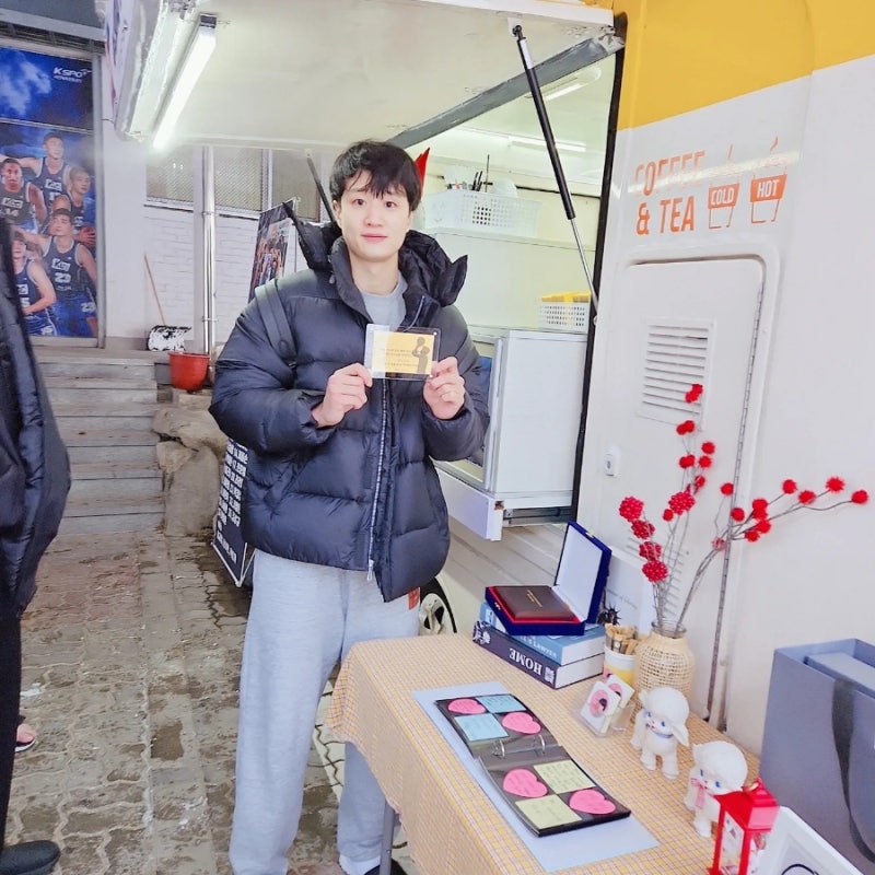 전주커피차 전주kcc 서포트 다녀왔습니다