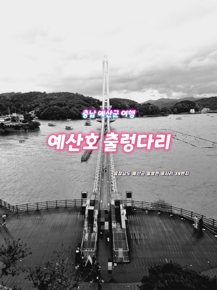  충남 여행 예산 가볼 만한 곳 예당호  출렁다리
