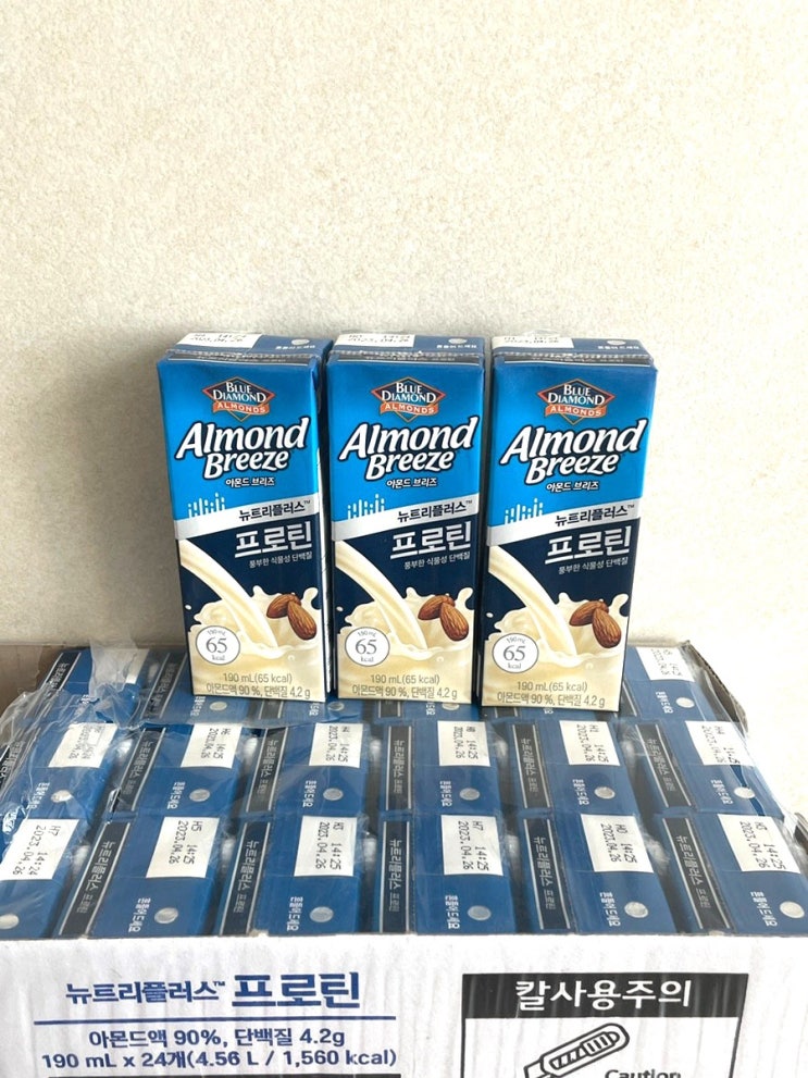 아몬드브리즈 프로틴 맛 평가_내돈내산/영양성분 비교/식물성단백질/다이어트
