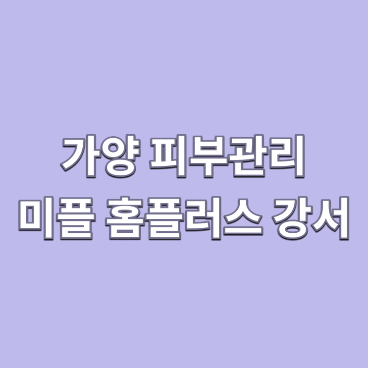  [강서구 피부관리 / 가양역 피부관리 ] 미플 홈플러스강서점
