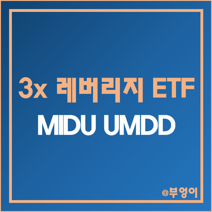 미국 중형주 3배 레버리지 ETF - MIDU, UMDD 주가 및 수익률 미국 중형주 3배 레버리지 ETF - MIDU, UMDD 주가 및 수익률