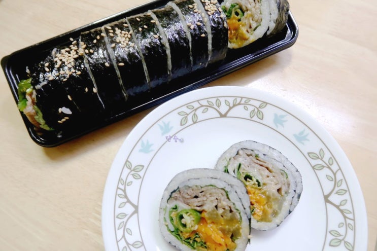  당동 신상 맛집 고기가 가득 들어간 특별한 부자영김밥 후기
