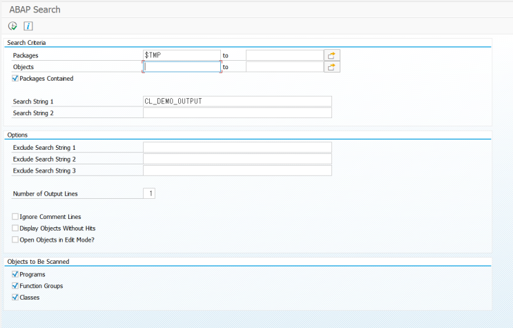  [SAP ABAP]  ABAP 소스 검색 (CODE_SCANNER)
