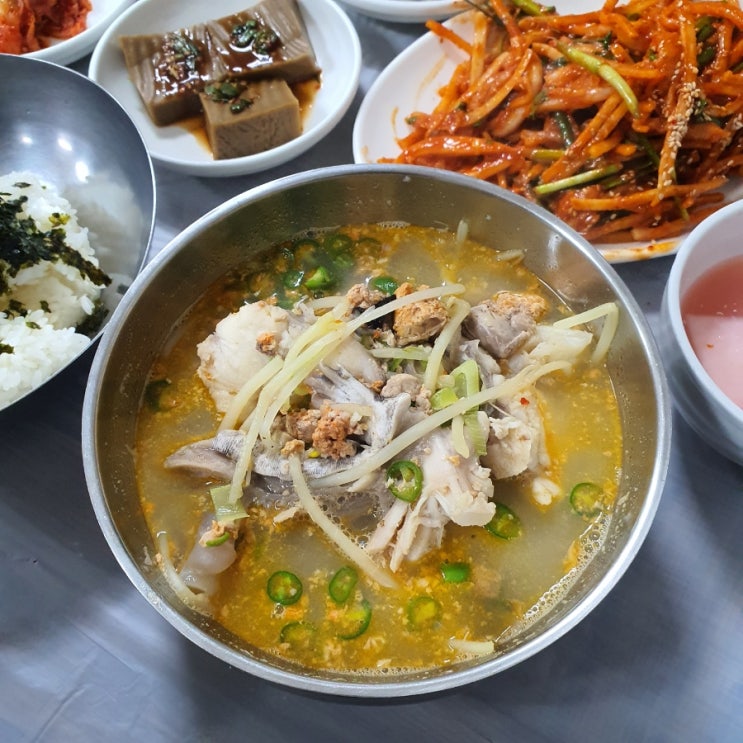  여수 풍산식당: 아구탕 서대회무침 개존맛, 포장 가능/여수맛집
