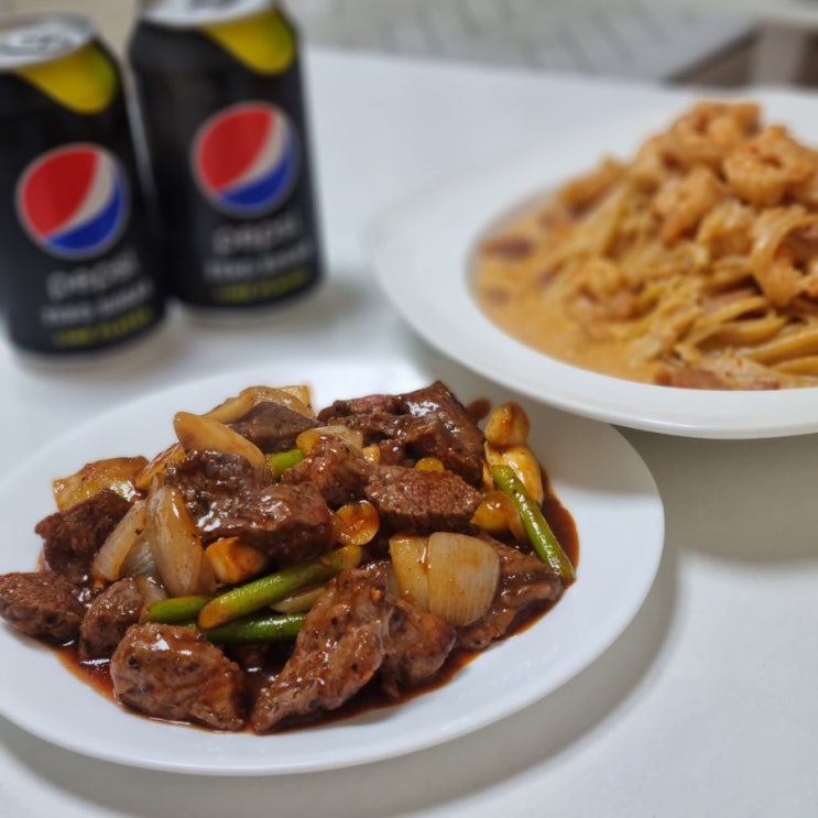  승우아빠 <마이야르 쯔란 갈비양념 큐브 스테이크> 밀키트 후기