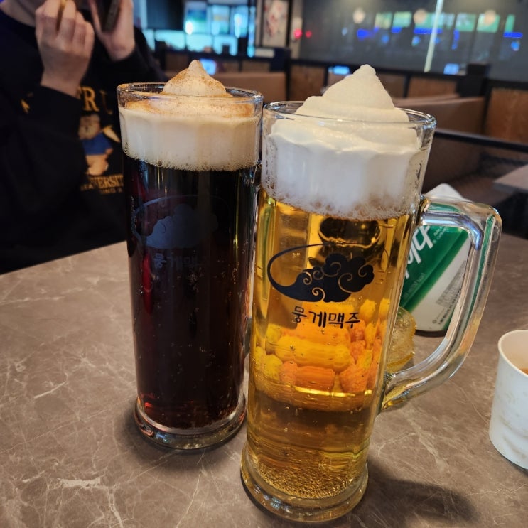  [삼산동술집] 인천삼산동맛집 맥주 위에 슬러시가 올라가는 뭉게맥주