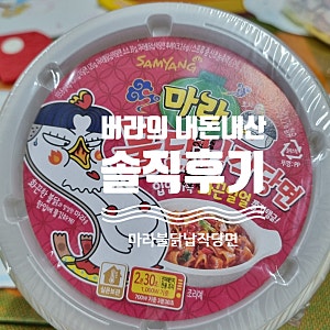 내돈내산 리뷰 : 삼양 마라불닭납작당면 (FEAT. 별빛청하)