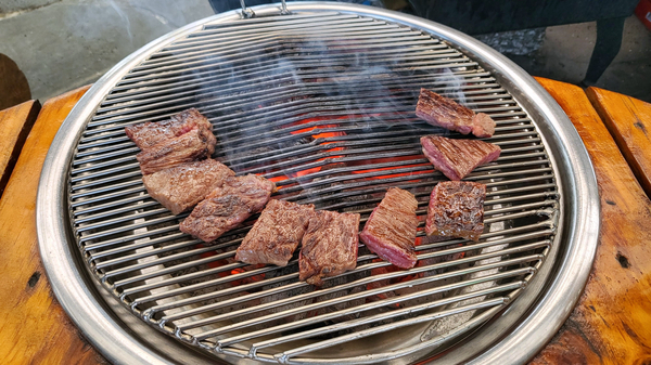  용인 양지 소고기 : 고기구워먹는마당(고구마)