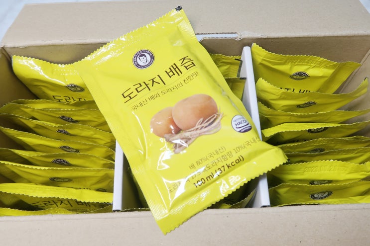  환절기에 좋은 3년근 도라지배즙