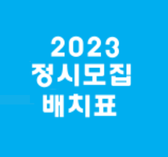 [2023대입] 서울 주요 대학 학과별 정시 점수 배치표