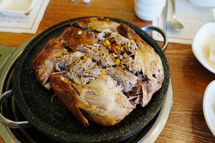  유량동 태조산 맛집 은행나무집 유황오리진흙구이에 반하다.