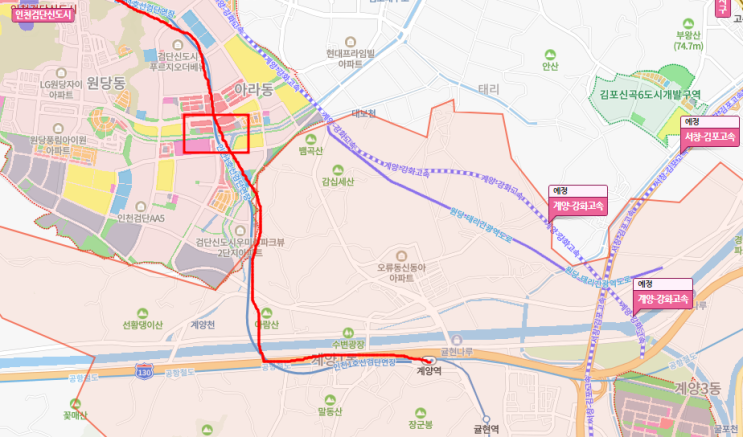 검단신도시에서 버스, 지하철 대중교통 이용해서  서울가는 방법
