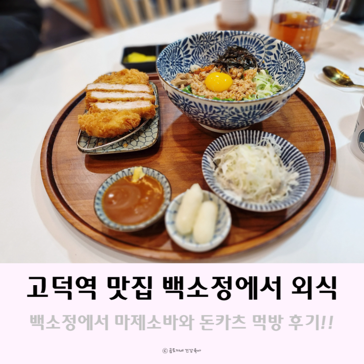 고덕역 맛집 : 마제소바, 돈까스가 맛있는 백소정 후기