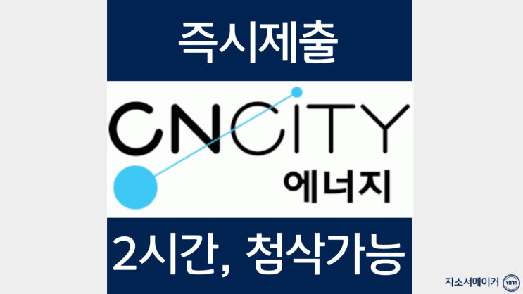  충남도시가스 씨엔씨티에너지 재무기획 채용연계형 인턴 채용 자기소개서 작성법 및 자소서첨삭