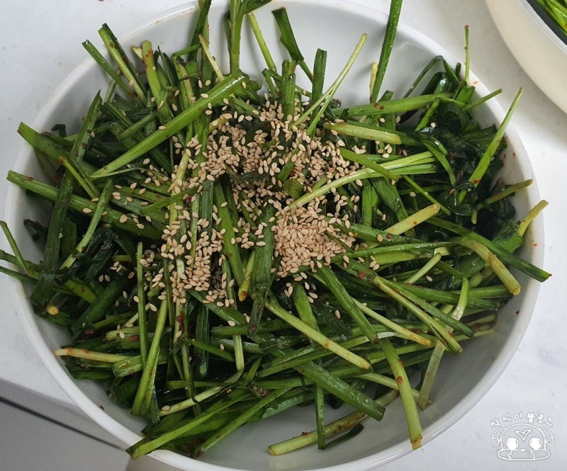 이국주 레시피로 부추무침 만들기, 부추무침 레시피