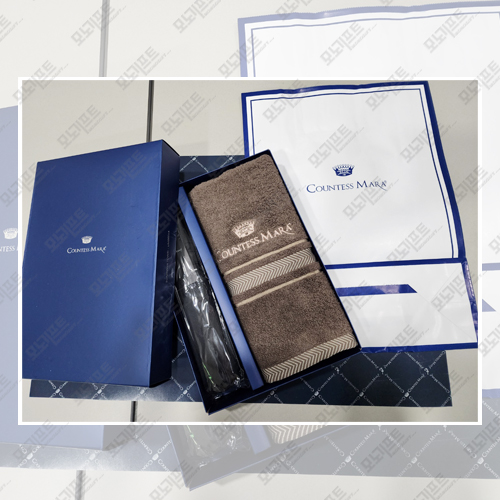  [모노기프트 납품사례] #송월 우산 수건 콤보세트 CM 3단 폰지 1개 - 인쇄없음/기본제품케이스포장/선물포장/쇼핑백