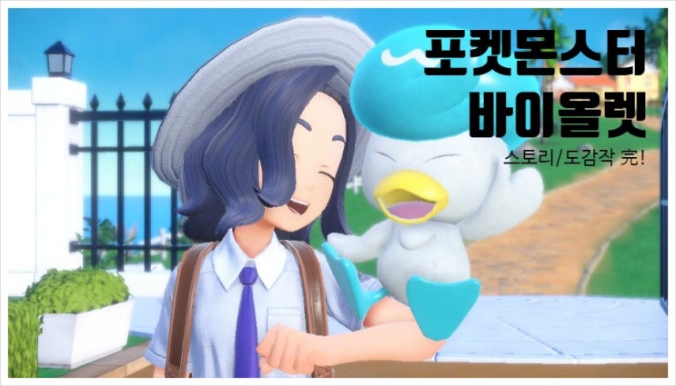  포켓몬스터 바이올렛 스토리+팔데아도감 클리어!