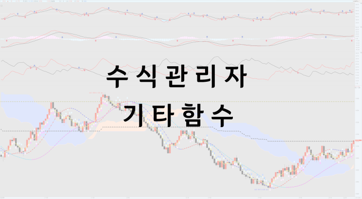 [키움증권 영웅문] 수식관리자 기타함수