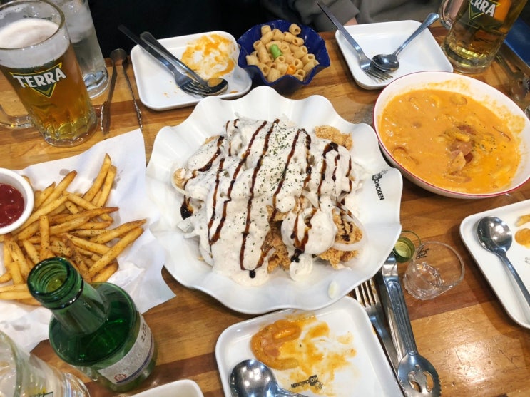  지식정보단지역 송도 맛집 호치킨 떡볶이도 맛있어요