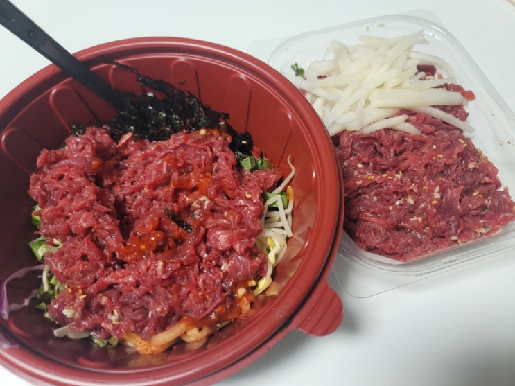  [산본 배달 맛집] 가성비 좋은 육회 조선육회 산본점