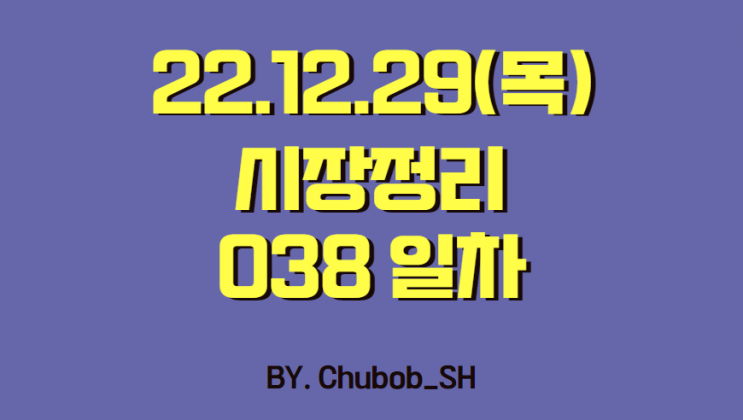  22.12.29(목) 시장정리 038일차