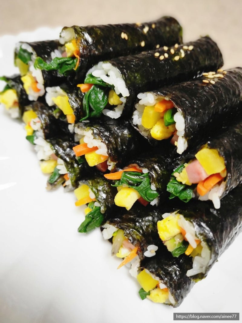 네이버 인플루언서 [네이버 인플루언서] 윤채맘의 꼬마김밥만들기