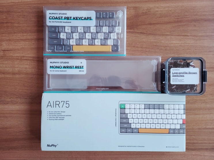  NuPhyAir75 Wireless Mechanical Keyboard (누피 에어75 무선 기계식 키보드) 청축 한 달 사용기