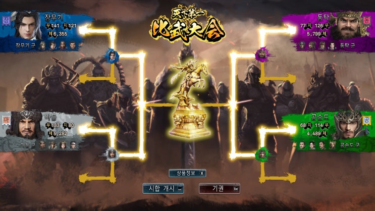  [게임 리뷰] 삼국군영전8 三国群英传8 (Kingdom Heroes 8) 천하제일 '비무대회' '신수대전'