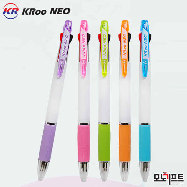  [모노기프트 상품 소개] 국산 크루 네오 3색 볼펜 0.7mm(초 저점도 심/독일 잉크) _ 기념품/증정품/홍보용품 추천
