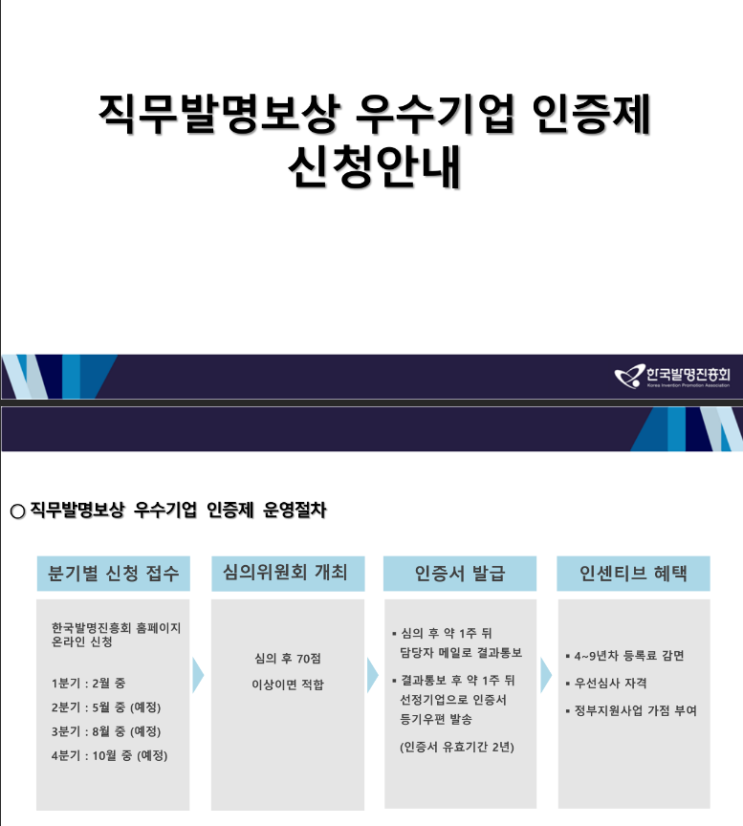 2023년 1차 직무발명보상 우수기업 인증제 신청 공고