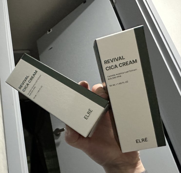  리바이벌 시카크림 진정효과,민감성피부 기초크림 진정크림 피부진정 엄벨리 라 x설은미님크림 내돈내산 후기
