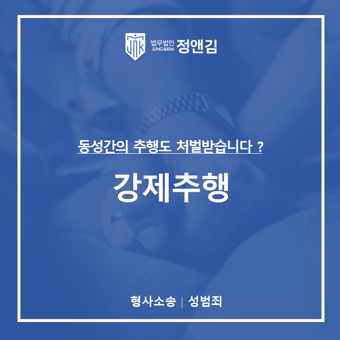  동성추행 처벌 – 벌금으로 끝날 것이란 <착각>