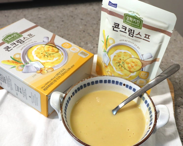  매일유업 상하키친 콘크림스프로 간편하게 차리는 아침식사