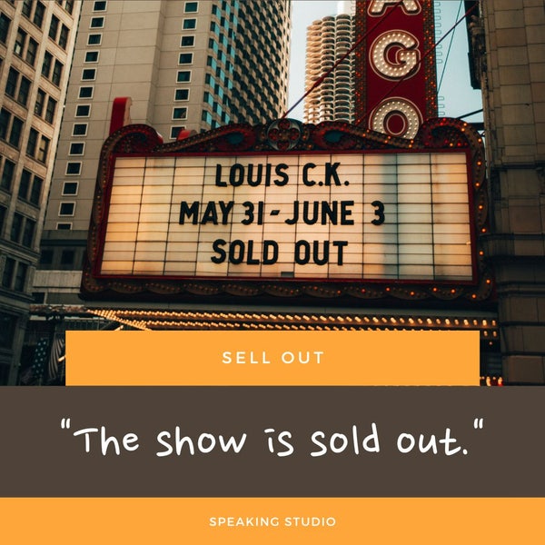 구동사 활용하기] sell out / 영어표현 / 강남역 일대일 영어회화 