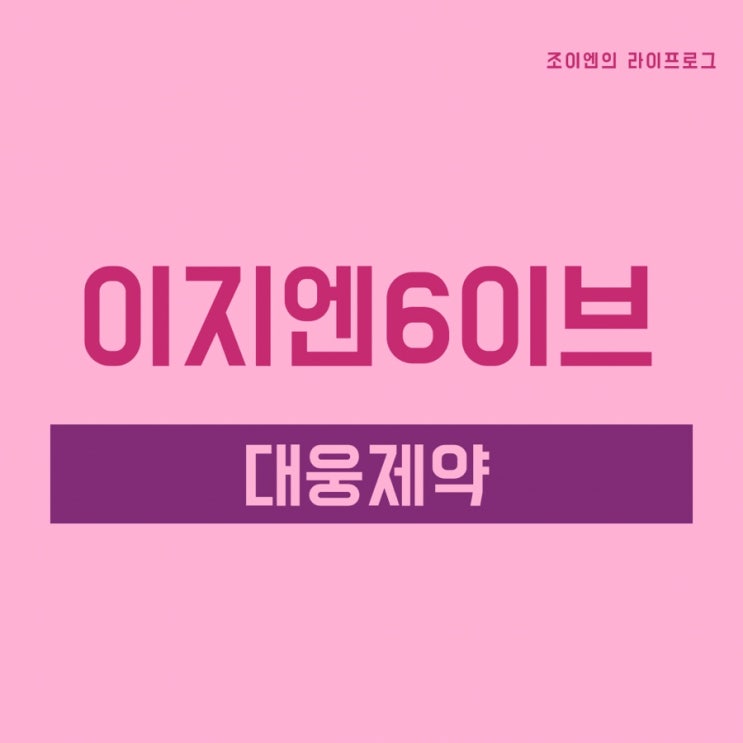  이지엔6 이브 / 생리통 약