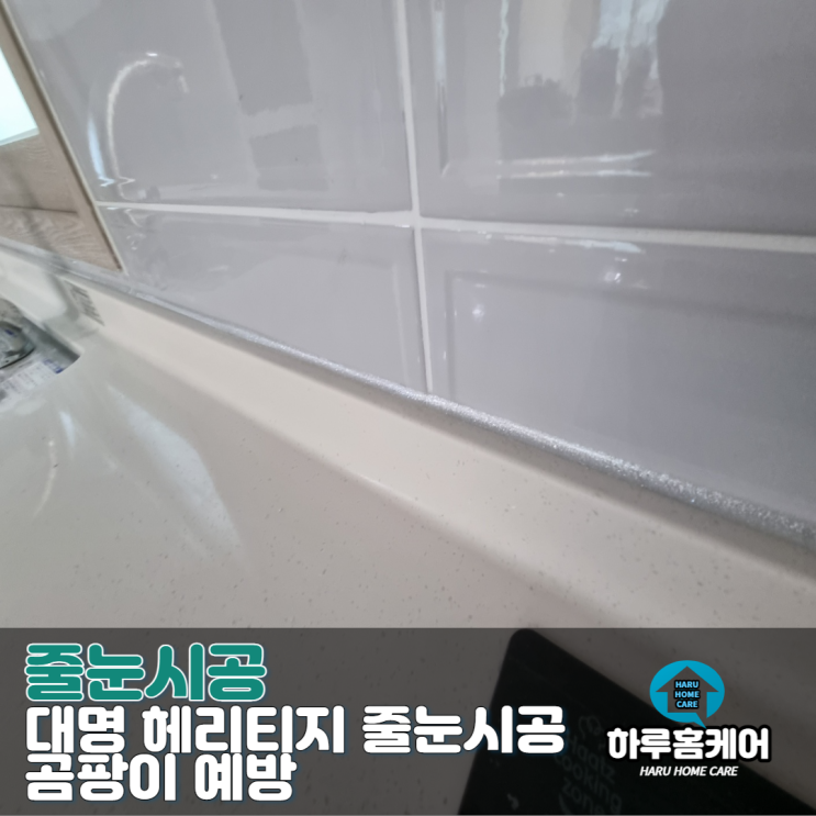  대구 대명 헤리티지 아파트 줄눈 시공 곰팡이 예방