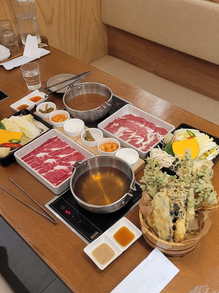 둔산동 샤브샤브 인기 짱 맛집 솔밭샤브 둔산점 반했다