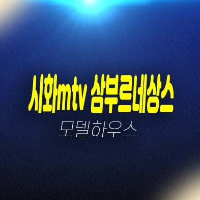 시화mtv 삼부르네상스 더 레이크스타 반달섬 성곡동 오피스텔,상가 분양가 잔여세대 공급 모델하우스 관람문의