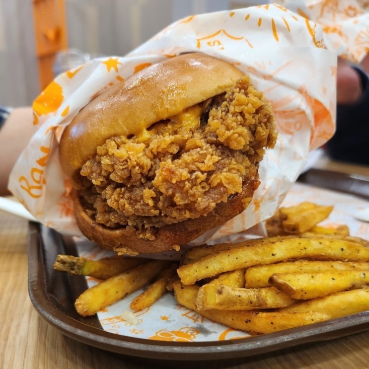  파파이스 2호점 , 구로디지털단지 치킨버거 맛집 내돈내산