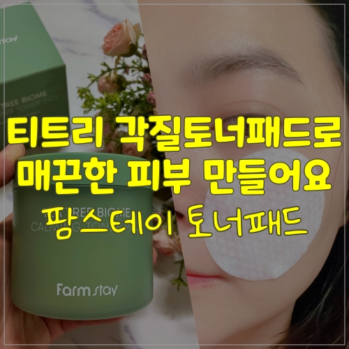  팜스테이 각질토너패드로 매끈한 피부만들기