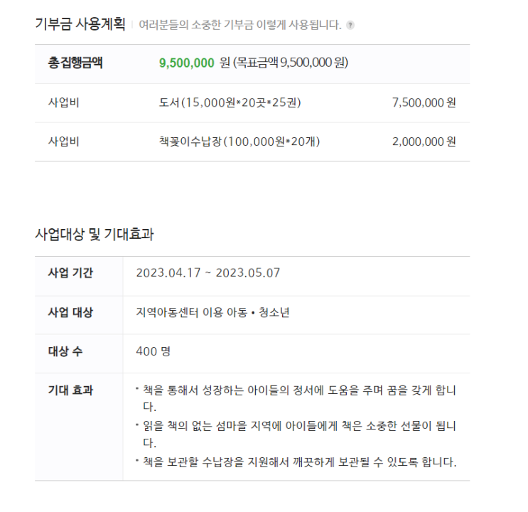 [기부] 2023.04.01 섬마을 아이들에게 책이 필요한 이유? [ 사단법인 따뜻한하루 - 6,000원 / 누적액 : 105,300원 ]