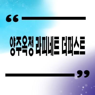  양주옥정 라피네트 더퍼스트 오피스텔 타입별 유니트 구조 및 분양가 안내