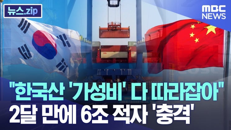 "한국산 '가성비' 다 따라잡아" 2달 만에 6조 적자 '충격' "한국산 '가성비' 다 따라잡아" 2달 만에 6조 적자 '충격'