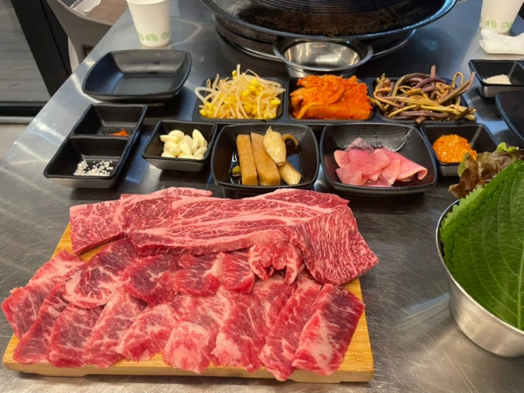  수변공원맛집, 애견동반 가능한 광안리고기집  미식육