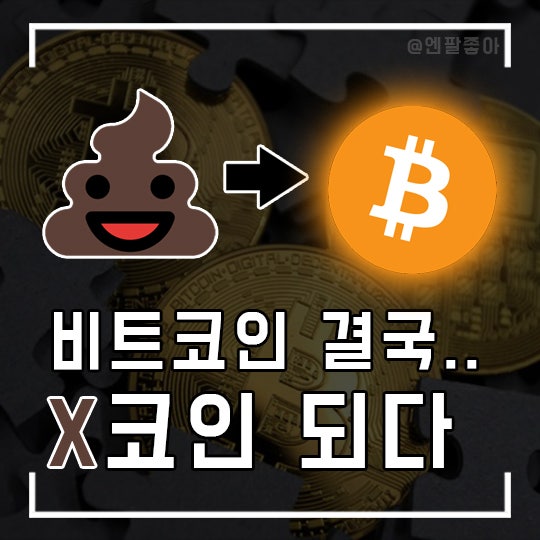  비트코인 결국... 똥...쉿코인되다!