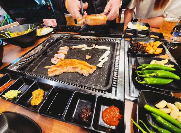  부산명지맛집 일삼육 고기집 가족외식 놀이방식당