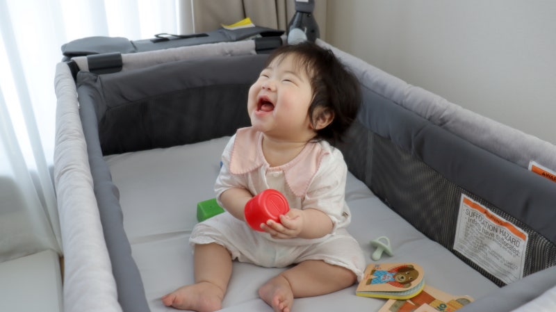 치코 룰라비 chicco 휴대용 아기침대